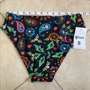 Fused Hawaii Colorful Paisley Floral high Rise Bottom